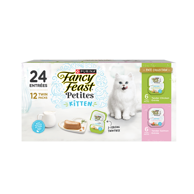 Fancy Fast Fancy Feast Petites Single-Serve Gravy Collection Variety Pack Wet Cat ...