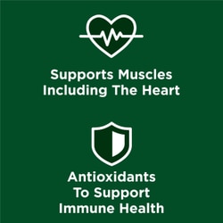 supports muscles including the heart. supports immune health