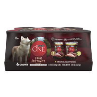 Purina ONE® True Instinct Tender Cuts in Gravy with Real Turkey & Venison and Real Chicken & Duck Wet Dog Food 6-Count Variety Pack