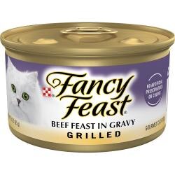 fancy feast carne de res asada en salsa preparada con jugo de cocción