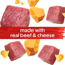 made with real beef and cheese