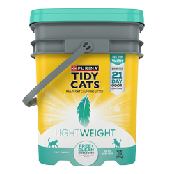 Parte delantera del paquete de arena ligera sin perfume para gatos Tidy Cats Free & Clean