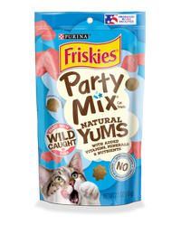 Bocadillos naturales Friskies Party Mix de atún para gatos