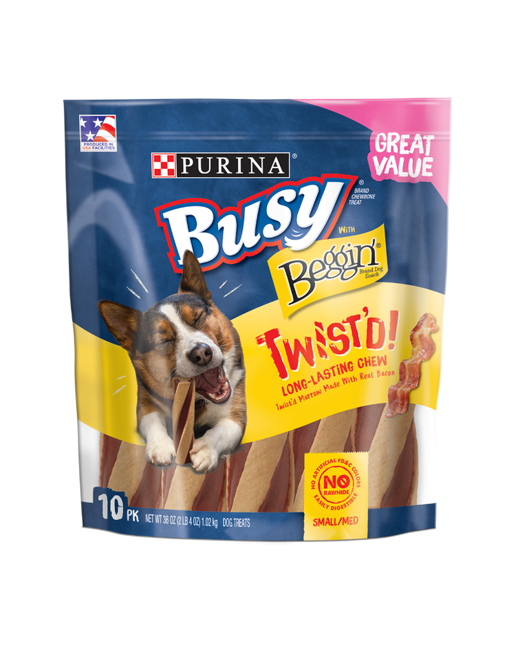 Busy with Beggin’® Twist’d Chew Treats for Small/Medium Dogs