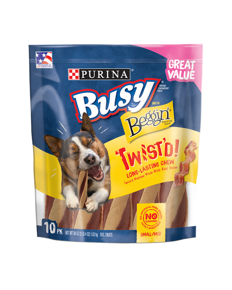 Busy with Beggin’ Twist’d Chew Treats for Small/Medium Dogs