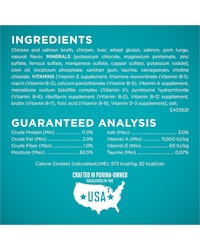 Purina ONE® True Instinct Chicken & Salmon Wet Cat Food Recipe in Sauce ingredients