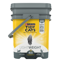 Parte trasera del paquete de arena ligera para gatos Tidy Cats 4 In 1