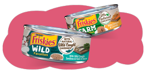 Friskies Favorites Wet Cat Food cans
