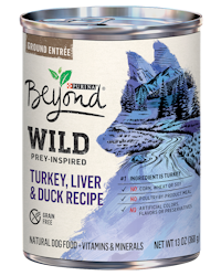 Beyond WILD High Protein Turkey, Liver & Duck Recipe Natural Wet Dog Food Plus Vitamins & Minerals