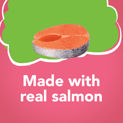 Made with real salmon