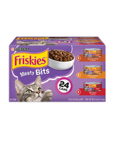 Friskies Meaty Bits Wet Cat Food Variety Pack 24 Count