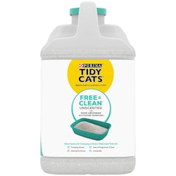 Lado derecho del bidón de arena aglomerante para gatos Tidy Cats Free and Clear