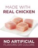 made with real chicken, no artificial flavors or colors