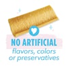 No artificial flavors, colors or preservatives.