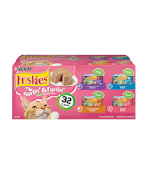 Friskies Surfin & Turfin Pate Favorites Wet Cat Food Variety Pack 32 Count