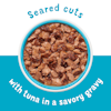 Seared cuts in savory gravy