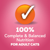 100% complete balance and nutrition for cats
