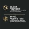 calcio, fósforo, fibra prebiótica natural