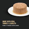 Made with real turkey & giblets for a taste cats love