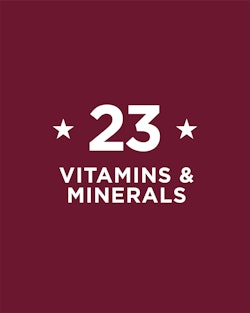 23 vitamins and minerals