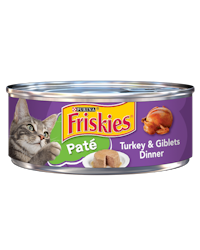 Alimento húmedo para gatos Friskies paté sabor a cena de pavo y menudillos
