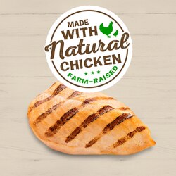 Made with natural chicken farm raised