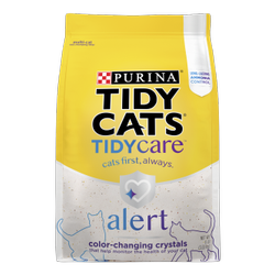 Parte frontal de la bolsa de Tidy Cats Tidy Care Alert