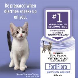 Probiótico para gatos Purina Pro Plan Veterinary Supplements FortiFlora Feline Probiotic