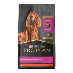 Fórmula especializada de salmón y arroz para piel y estómago sensibles de Purina Pro Plan Specialized Sensitive Skin & Stomach