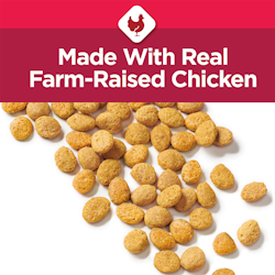 Made with real farm-raised chicken