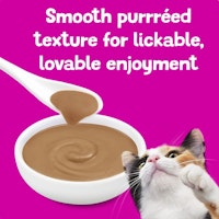 Smooth purrreed texture for lickable, lovable enjoyment 