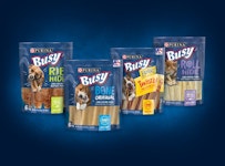 Line of Busy Bone Dog Chew Treats packages