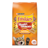 Alimento seco para gatos Friskies combinación tierna y crujiente con sabores de pollo, carne de res, zanahorias y frijoles verdes
