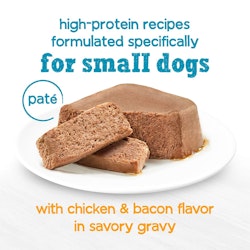 beneful incredibites pate with chicken and bacon high protein recipes formulated specifically for small dogs