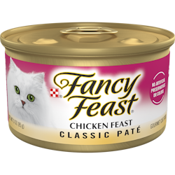 Alimento húmedo gourmet para gatos Fancy Feast Clásicos de paté de pollo
