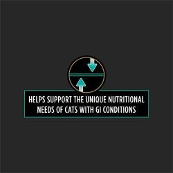 Pro Plan Veterinary Diets EN Gastroenteric cat food package label highlighting this product supports cats with GI conditions