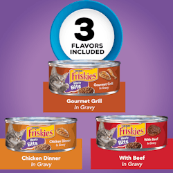 Friskies Meaty Bits Wet Cat Food Variety Pack 12 Count