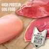 alimento para perros rico en proteínas con vísceras ricas en nutrientes