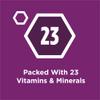 Fortalecido con 23 vitaminas y minerales