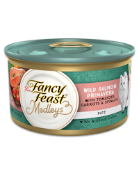 Fancy Feast Medleys Wild Salmon Primavera Paté With Tomatoes, Carrots & Spinach 