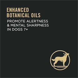 enhanced botanical oils shown to promote alertness and mental sharpness in dogs 7+ within 30 days