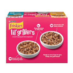 Friskies Lil Grillers Cat Food Topper 18 Count Variety Pack