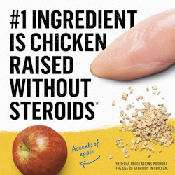 Chicken is the number one ingredient no steroids
