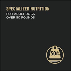 Specialized nutrition for adult dogs over 50 pounds
