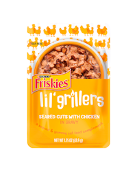 Friskies Lil Grillers With Chicken in Gravy Cat Food Topper