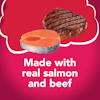 Made with real salmon and beef
