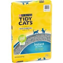 Parte delantera del paquete de arena no aglomerante para gatos Tidy Cats Instant Action