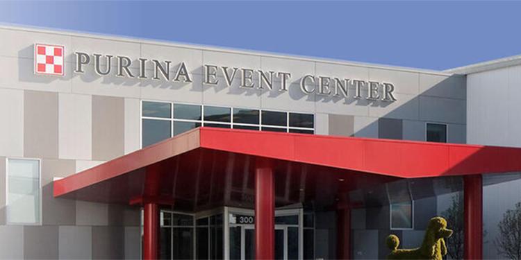 Exterior of the Purina Event Center