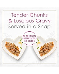 Two single serve entrees make it simple to serve. No artificial preservatives or colors.