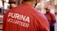 Back of a Purina Volunteer